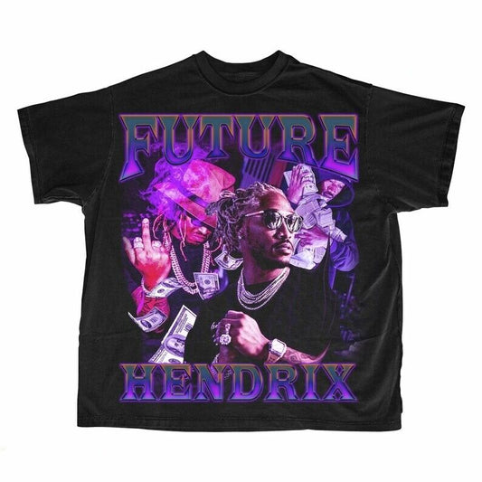 Short Sleeve Trendy Vintage Future Hendrix T Shirt